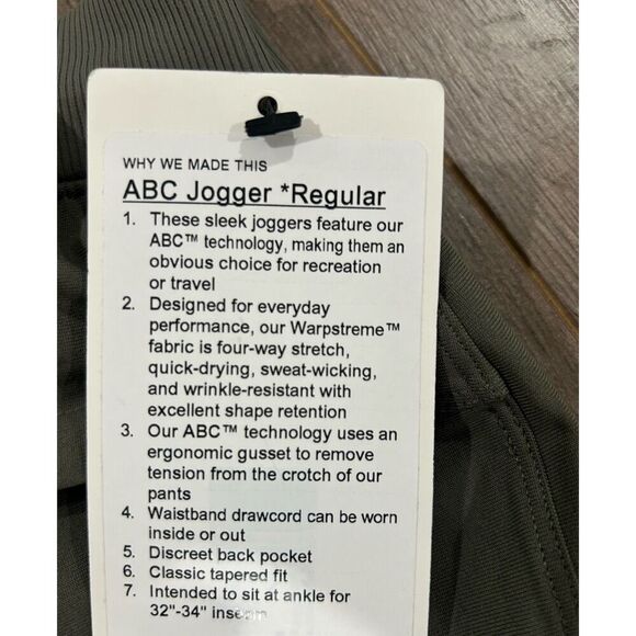 Lululemon ABC Jogger Regular. XXL - Picture 4 of 5